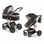 Коляска-трансформер Giovanni G-Moov — Black/Gold  (ЧерныйЗолотистая рама)