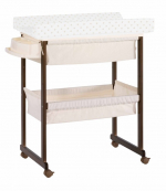 Пеленальный комод с ванночкой Micuna B-1158 plus — Chocolate, цвет матрасика: Beige Dots