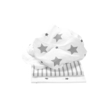 Салфетка Odenwalder 80x80 см в коробке Stars Stripes (3 шт) 010087-1 — Light Silver 0125