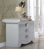 Тумба Micuna Alexa CO-1644 — White/Silver