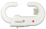 Пластиковый блокиратор Safety 1st открывания распашных дверей шкафа (белый) — 39094760