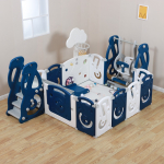 Манеж UNIX Kids SUPREME Music 160x160  — Blue с качелями