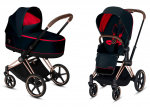 Коляска 2 в 1 Cybex Priam III Ferrari — Victory Black (Rosegold)