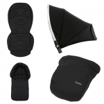 Colour pack для Oyster2/MAX (капюшон, текстиль, накидка на ноги) — Smooth Black