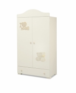 Детская комната Erbesi серия I Love Hugs — Шкаф I Love Hugs (белый)