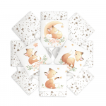 Бортик для детской кроватки Globex — Лисички