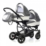 Коляска-люлька для двойни Esspero Duetto (шасси Graphite) — Denim