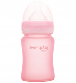 Стеклянная бутылочка с защитным силиконовым покрытием Everyday Baby, 150 мл