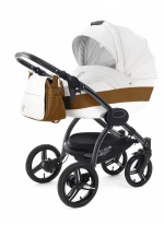 Коляска для новорожденных Esspero Grand I-Nova (шасси Graphite) — Orange leatherette