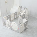 Манеж UNIX Kids SUPREME Space 200x200 — Grey с качелями