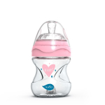 Антиколиковая бутылочка Nuvita 6013 Glass Collection 140мл, стекло — розовый