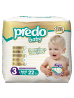 Подгузники Predo Baby Экономичная пачка (22 шт.) № 3 (4-9 кг) средний