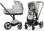 Коляска 2 в 1 Cybex Priam IV (шасси Chrome Brown) — KOI Crystallised