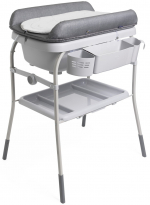 Пеленальный столик с ванночкой Chicco Cuddle & Bubble Comfort — GRAPHITE MELANGE