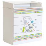 Пеленальный комод Polini Simple 1580 — Панды