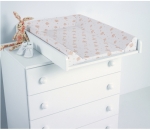 Пеленальная доска с матрасиком Micuna CP-1199 Plus — White/Beige Bears and Hearts