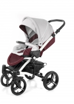Прогулочная коляска Esspero Grand Tour (шасси White) — Maroon leatherette
