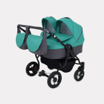 Коляска для двойни 2 в 1 RANT DREAM DUO — 08 серый-т.зеленый