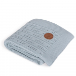 Плед Ceba Baby 90*90 вязаный Herringbone — mint W-812-109-152