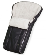 Конверт в коляску Esspero Markus Lux (натуральная 100% овечья шерсть) — Black