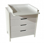 Пеленальный комод Антел Солнышко-12 — Белый/Белый