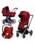 Коляска 3 в 1 Cybex Priam (шасси All Terrain Chrome) — Hot Spicy