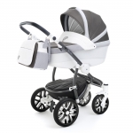 Коляска для новорожденных Esspero Grand Discovery (шасси Graphite White) — Royal Silver