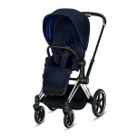Прогулочная коляска Cybex Priam III (шасси Chrome Black) — Indigo Blue