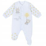 Комбинезон Chicco принт Cолнышко, для мальчиков и девочек, цвет белый — Белый, р.80