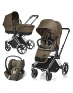 Коляска 3 в 1 Cybex Priam (шасси All Terrain Matt Black) — Olive khaki