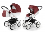 Коляска 2 в 1 Esspero Grand Tour (шасси White GT) — Cherry leatherette
