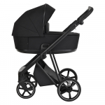 Коляска 3 в 1 Roan Sol — True Black/Black/руч.Черный