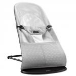 Детский шезлонг BabyBjorn Balance Soft Air — Silver - White