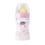 Бутылочка Chicco Well-Being Girl 0 мес.+, лат. соска, норм. поток, РР, 150 мл 310205002