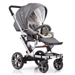Прогулочная коляска Gesslein F6 Air+  — темно-серый меланж