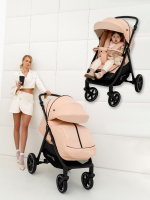 Прогулочная коляска Amarobaby Strollin Joy — Бежевый