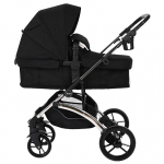 Коляска-трансформер PITUSO MIKKI — Black/Chrome