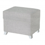 Пуфик с ящиком Micuna Foot Rest White — Smooth Grey