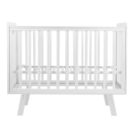 Детская кроватка Indigo "Style" (на ножках) массив березы — белый-белый