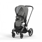 Прогулочная коляска Cybex Priam IV (шасси Chrome Black) — Soho Grey
