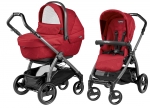 Коляска 2 в 1 Peg Perego Book S XL Modular (шасси Jet) — Geo Red