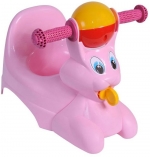 Горшок-игрушка Little Angel "Зайчик" — розовый