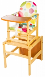 Стульчик для кормления Farfello "Октябренок" (дуб/бук) светлый — капитошка