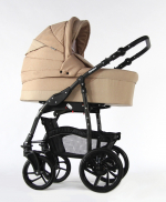 Коляска 2 в 1 Retrus Rocky Len 2019 — (12) темный беж/светлый беж лен