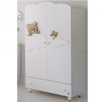 Шкаф Baby Expert Abbracci by Trudi — белый
