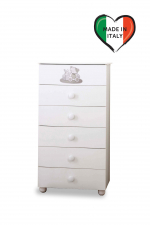 Тумба Pali Lallo 6 ящиков — Белый