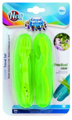 Набор столовых приборов в дорогу Canpol арт. 74/019 — зеленый