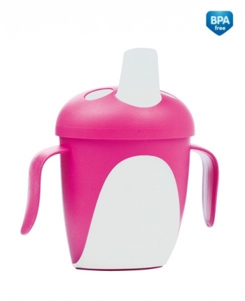 Чашка-непроливайка Canpol Penguins 240 мл, 9+ мес., арт. 76/001 — розовый
