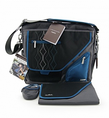 Сумка для колясок JJ Cole Metra — серо-синяя