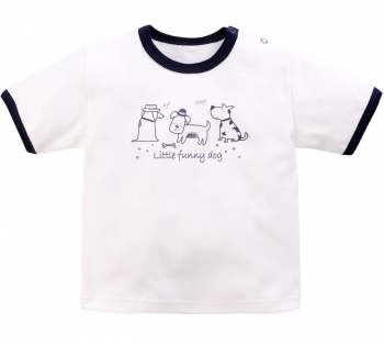 Фуфайка\футболка кор.рукав с плеч.заст. Веселый Малыш 